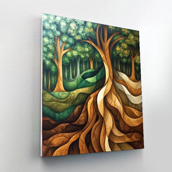 Frida Kahlo Inspired Resilient Roots  Numbered Painting Kits