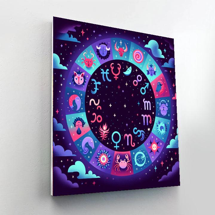 Astral Zodiac Journey DIY Paint By Numbers