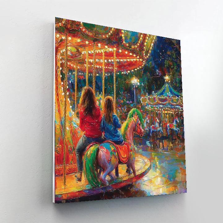Carousel Of Laughter Number Painting