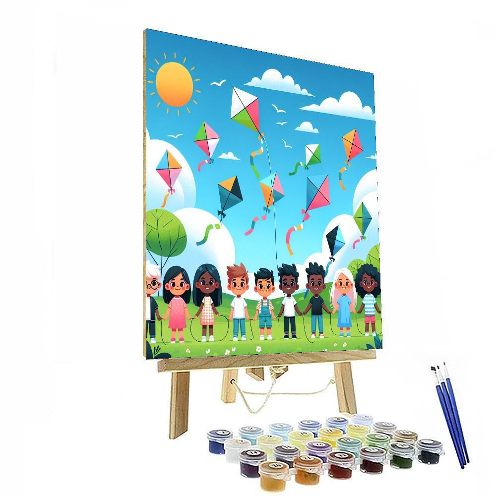 Lively Kite Festival Paint By Color