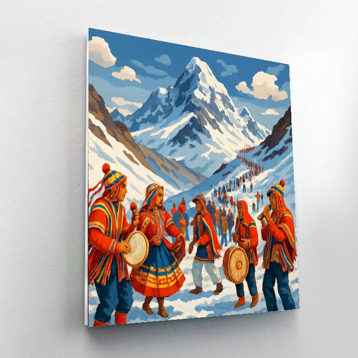 Qoyllur Rit'i - Andes Mountains DIY Paint By Numbers