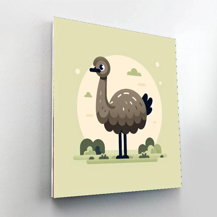 Effervescent Emu Paint By Numbers Art