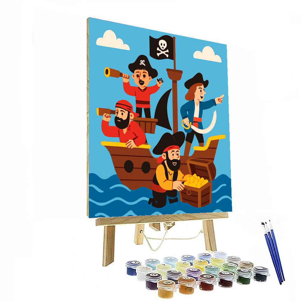 The Pirate's Treasure Hunt Paint By Number