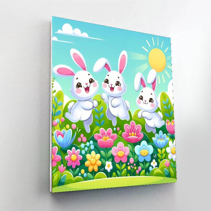 Bouncy Bunny Fun Painting By Numbers Kit