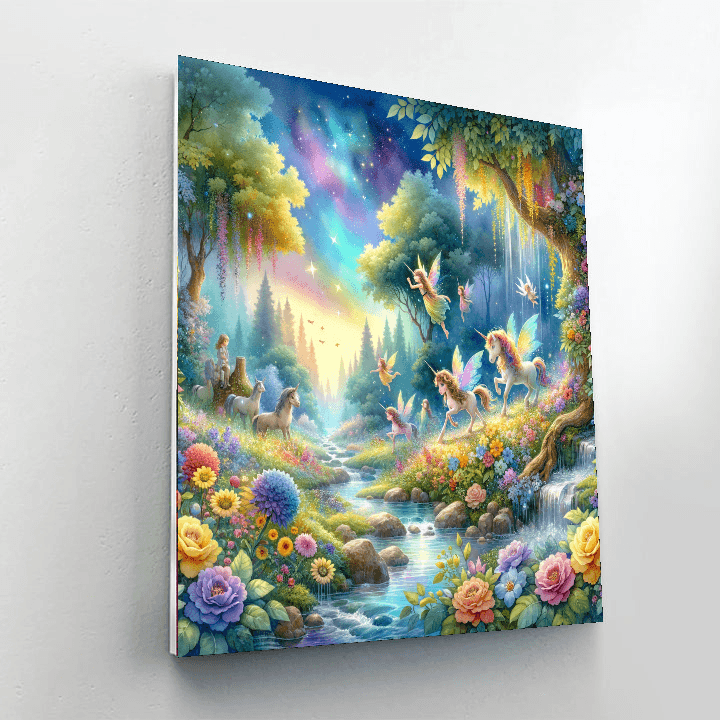 Fantastic Fantasy Forest Painting Number Kit