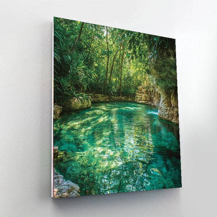 Cenotes Of Yucatan - Mexico DIY Paint By Numbers