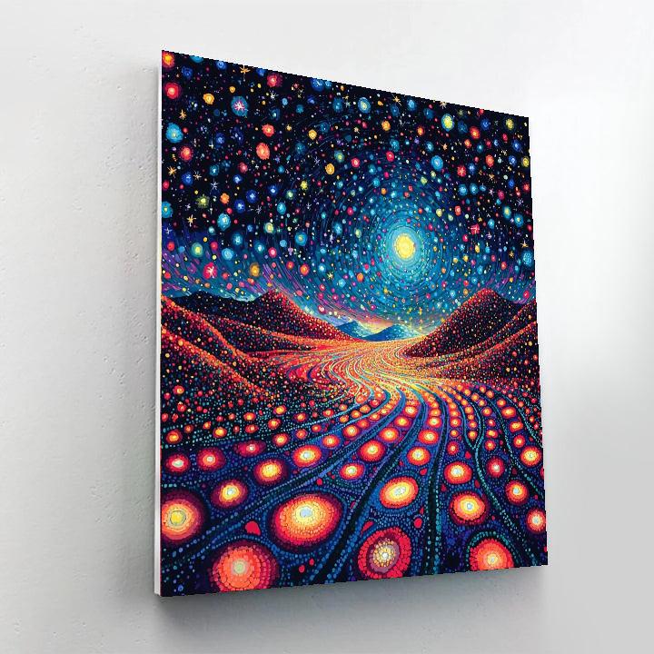 Yayoi Kusama Inspired Hypnotic Rhythm Of Space  Paint By Number