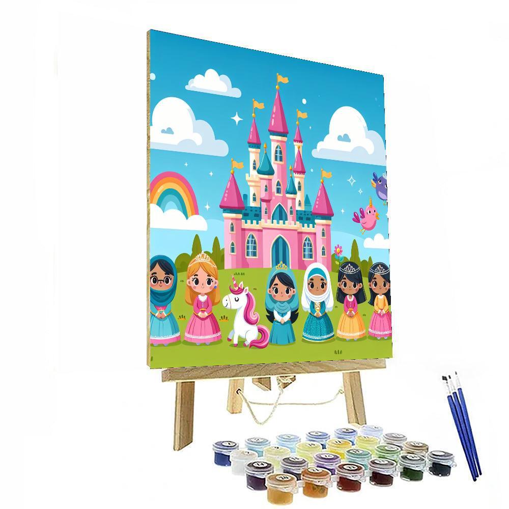 Princess Enchanted Castle Paint By Numbers Art