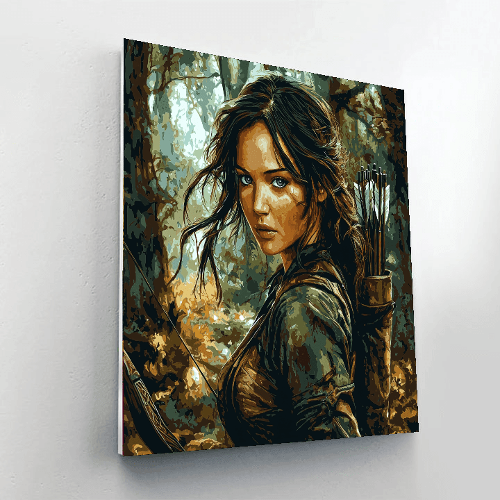 Jennifer Lawrence: The Fearless Flame Of Katniss Everdeen Paint By Numbers Kits