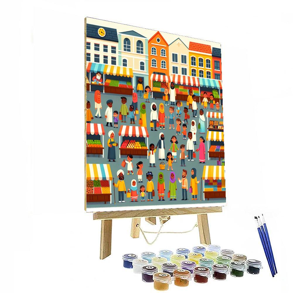 Merry Marketplace Numbered Painting Kits