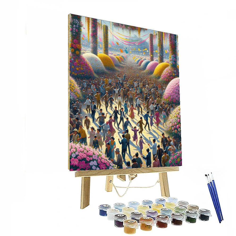 Joyful Flower Carnival Numbered Painting Kits