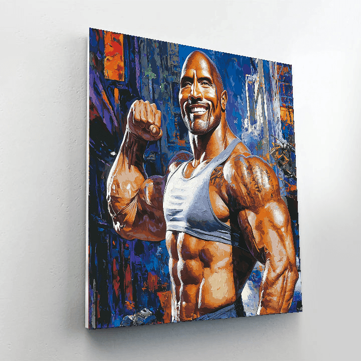 Dwayne Johnson: The Rock’s Journey To Cinematic Greatness Painting Number Kit
