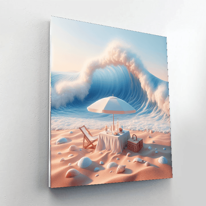 Seaside Picnic Serenity Painting By Numbers Kit