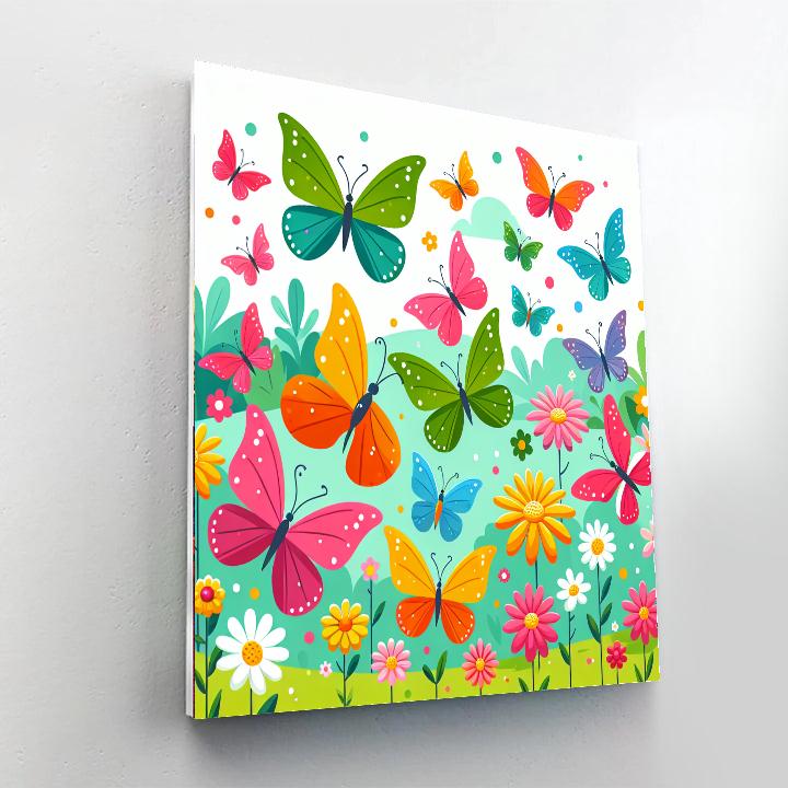 Butterfly Blossom Festival Paint By Color