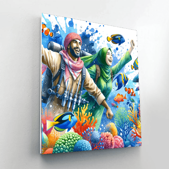 Happy Ocean Explorers Paint By Numbers Kits