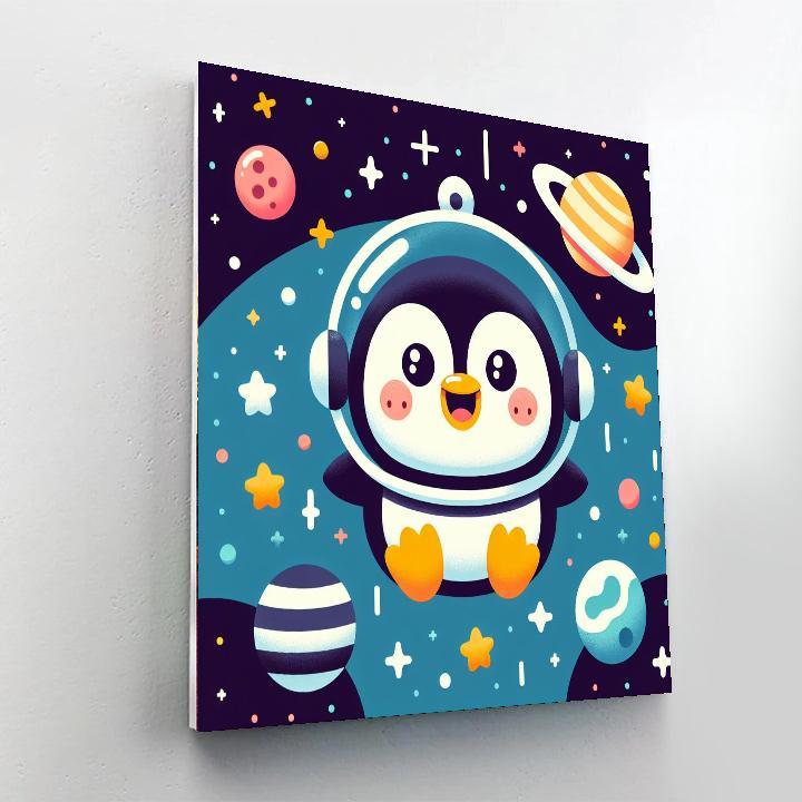 Adventure Space Penguin Paint By Number