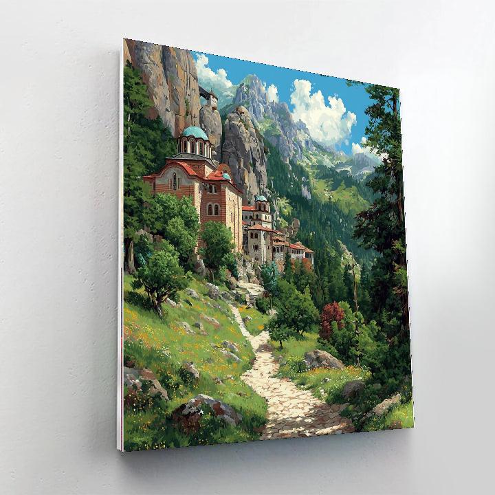 Rila Monastery Hiking Trails DIY Paint By Numbers