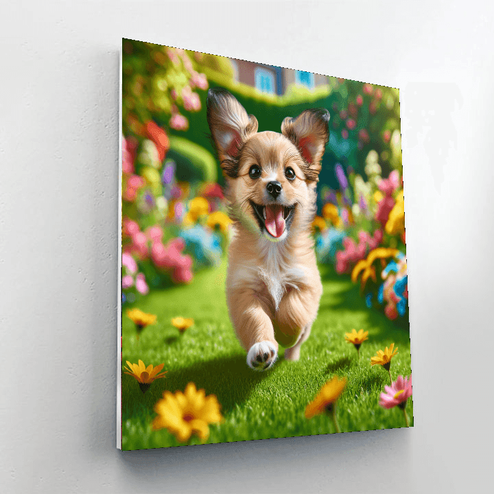Playful Puppy - DIY Painting By Numbers Kit