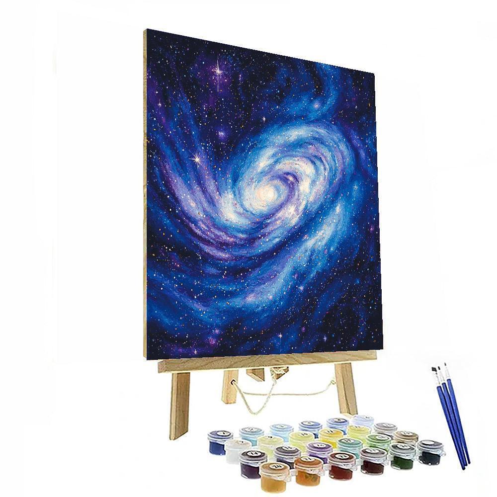 Georges Seurat Inspired Galactic Odyssey Dream  Paint By Numbers