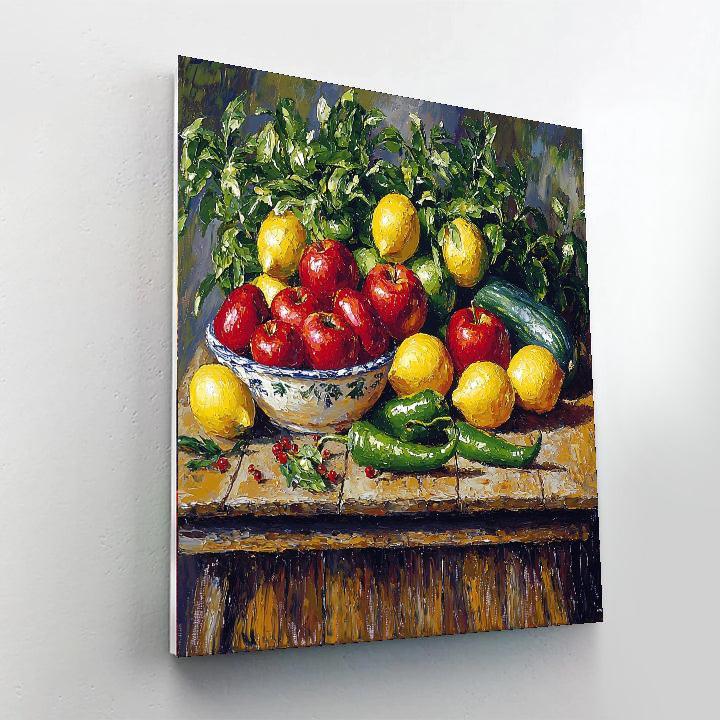 Paul Cézanne Inspired Culinary Colors  DIY Paint By Numbers