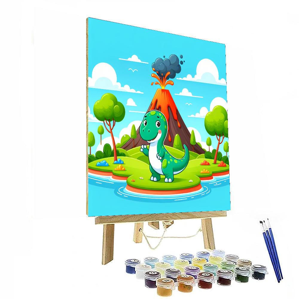 Island Of Dinosaurs Numbered Painting Kits