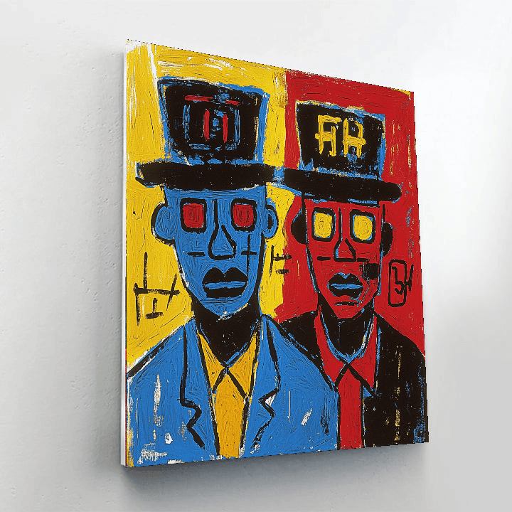 Jean-Michel Basquiat Inspired Basquiat's Urban Melody  Painting By Numbers Kit