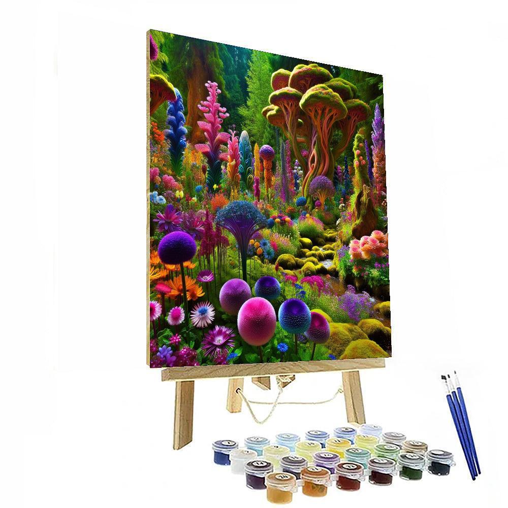 Wildflower Fantasy Garden Painting By Numbers Kit