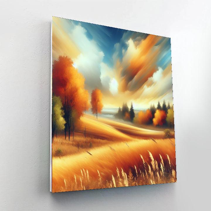 Golden Fields Of Autumn Paint By Numbers