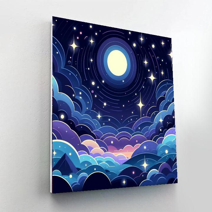 Enchanted Night Sky Wonder Paint By Numbers Art