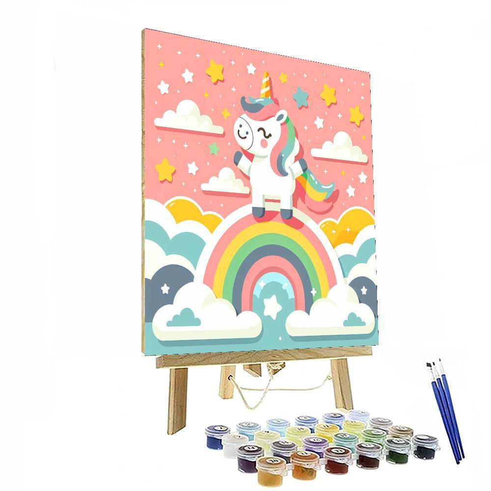 Dreamy Rainbow Wonderland Paint By Number