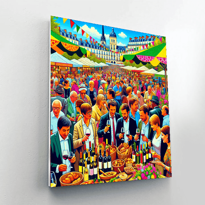 Nantes Wine Festival - France Numbered Painting Kits