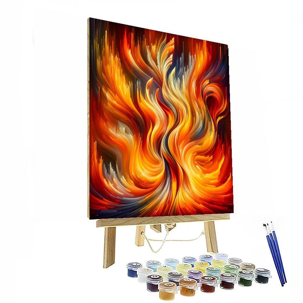 Dancing Flames Fantasy Painting Number Kit