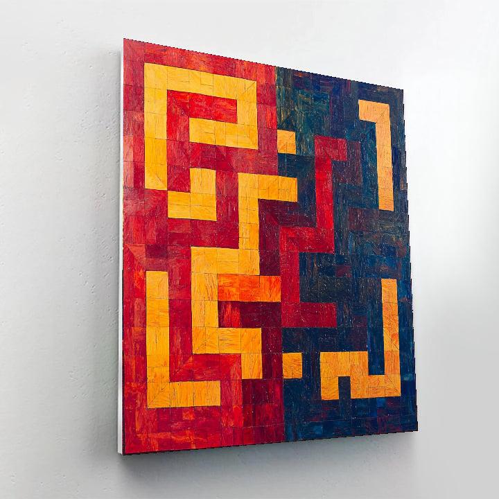 Paul Klee Inspired Labyrinth Of Thoughts  Paint By Number