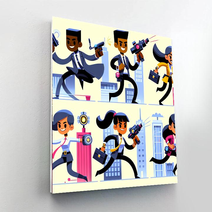 Secret Agents In Action Paint By Numbers Kits