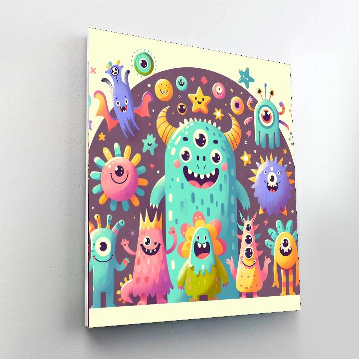 Marvelous Monsters Paint By Numbers Art