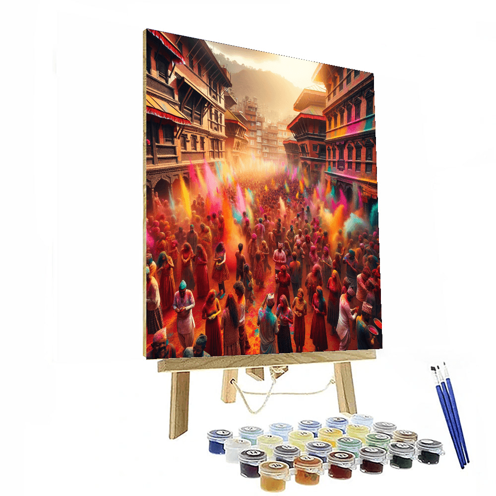 Festival Of Colors - Nepal Number Painting