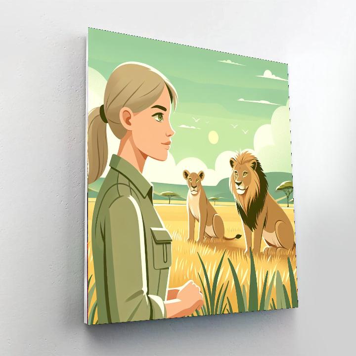 Wildlife Conservation Safari Painting Number Kit