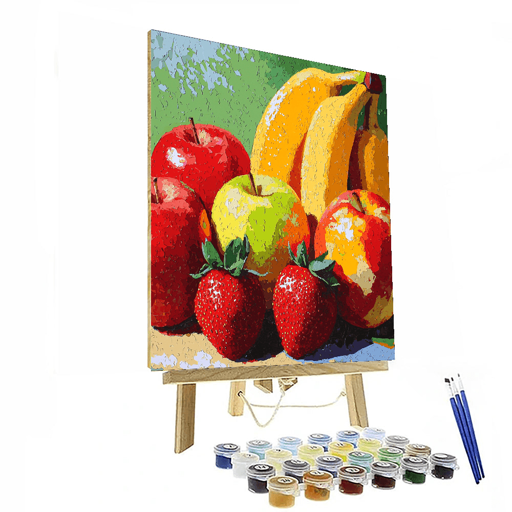Warhol Inspired Pop Art Fruit Fiesta - DIY Painting By Numbers Kit