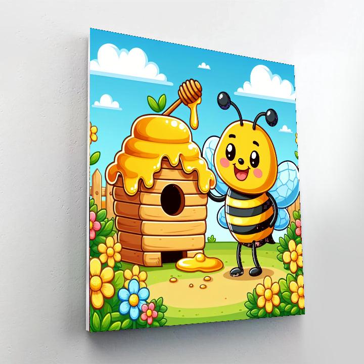 Buzzy Beehive Adventure Number Painting