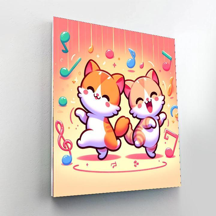 Dancing Kittens Paint By Number