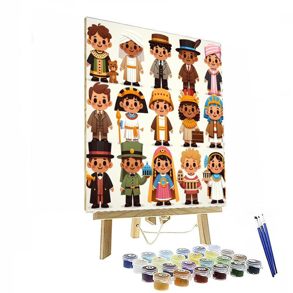 Historical Time Travel Numbered Painting Kits