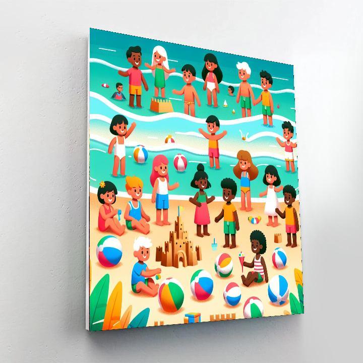 Sunshine Beach Party Paint By Number