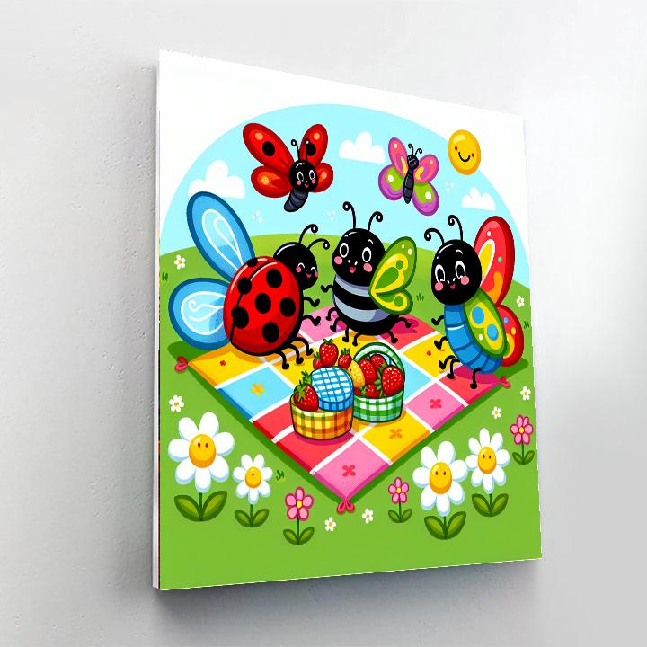 Busy Bugs Picnic Paint By Numbers Kits