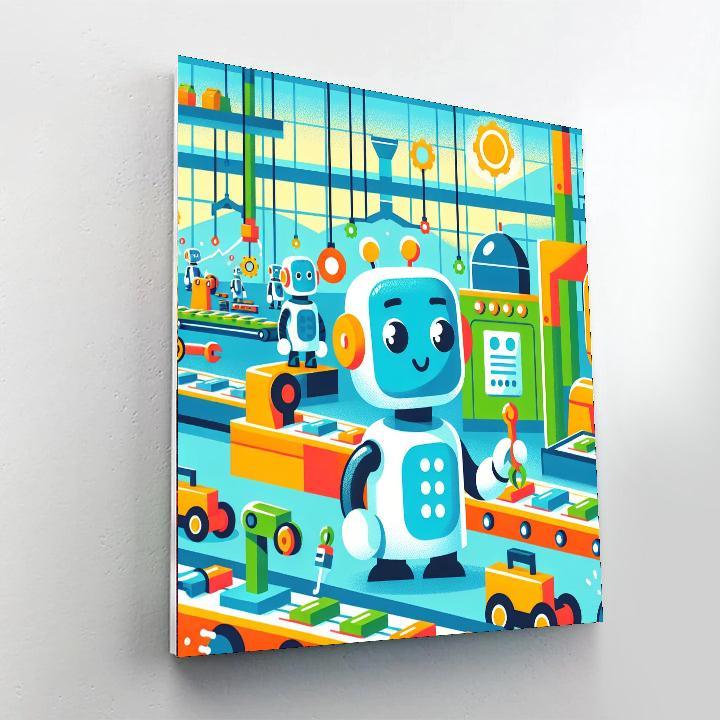 Fun Robot Factory Paint By Numbers Kits