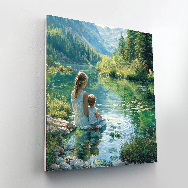 Reflections On A Pond Paint By Number