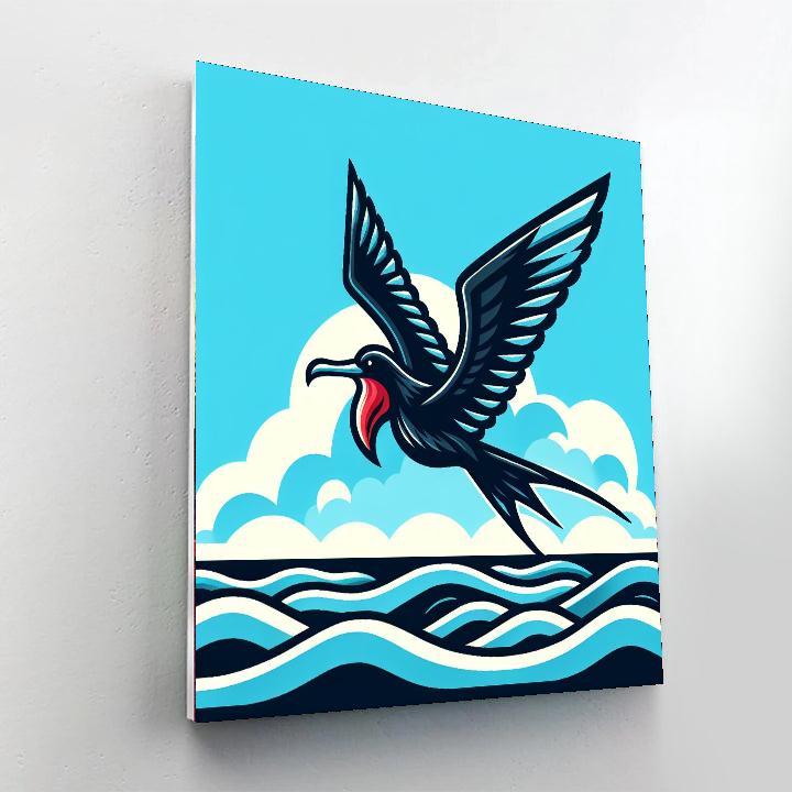Friendly Frigatebird Paint By Number