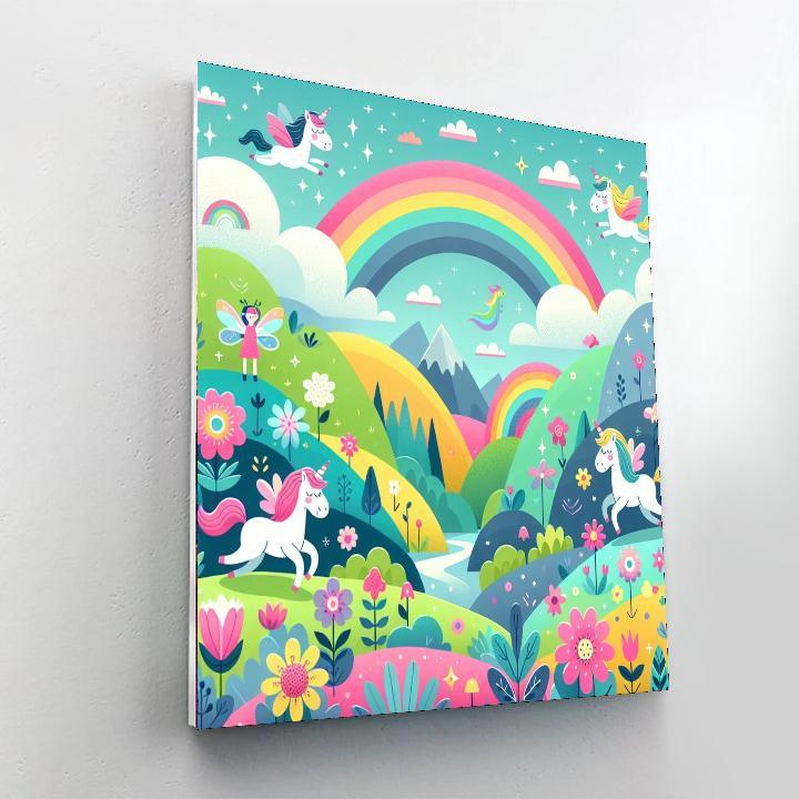 Enchanted Unicorn Valley Paint By Numbers Art