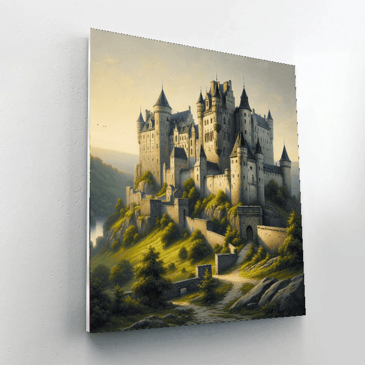 Historic Medieval Castle DIY Paint By Numbers