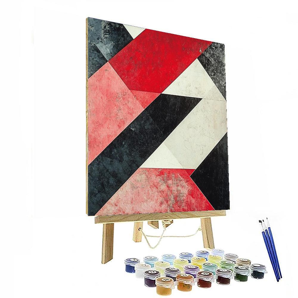 Kazimir Malevich Inspired Radical Abstraction  Painting Number Kit