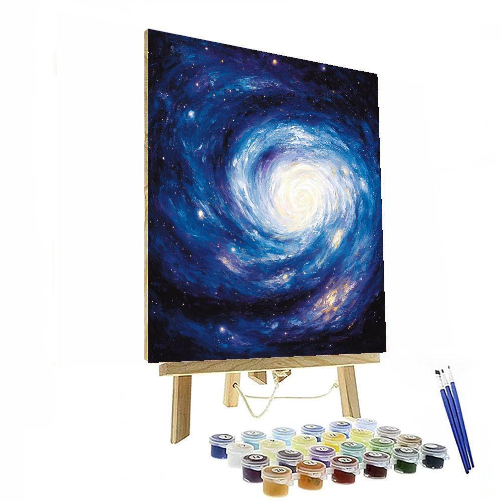 Caravaggio Inspired Celestial Shadow Dance  Paint By Numbers Art